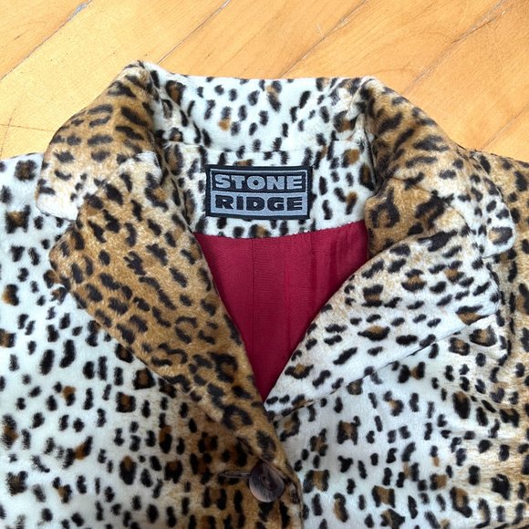 Stone Ridge Faux Leopard Coat - Picture 3 of 6
